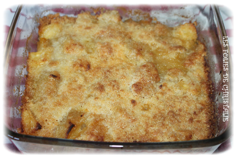 Crumble mangue ananas 4
