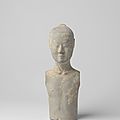 Fragment of a male <b>figure</b>, Han dynasty, , c. 206 BC-c. 9 AD