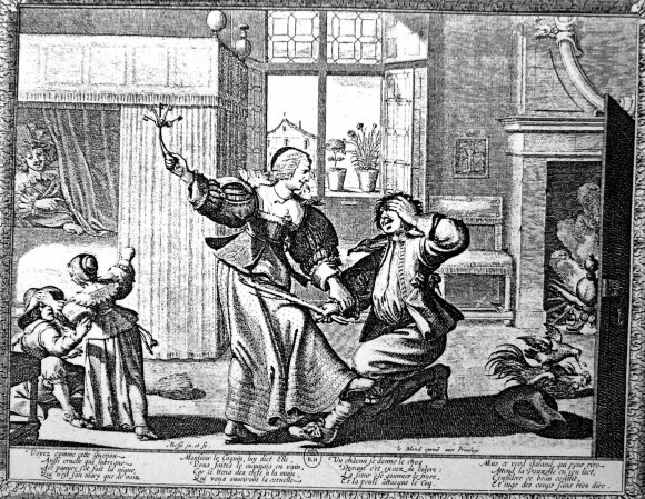 Abraham Bosse femme battant son mari