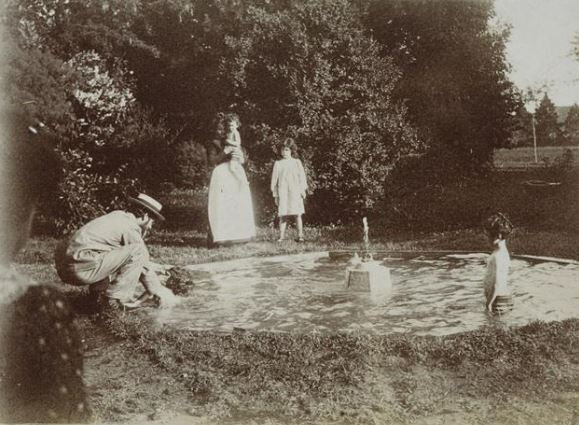 Pierre Bonnard au bord d'un bassin