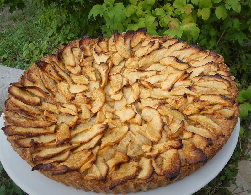 tarte pommes pâte moelleuse à la noisette