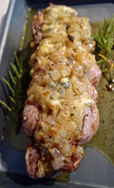 filet mignon farci poires-fourme d'Ambert