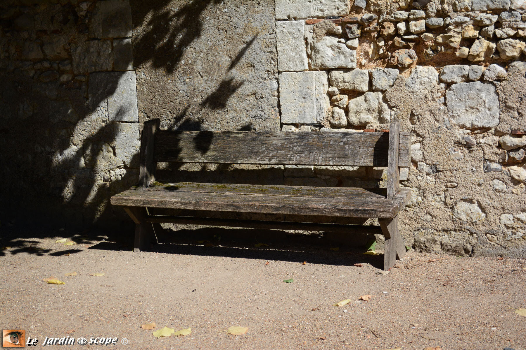 Banc en bois - Château de Chateaudun (28)