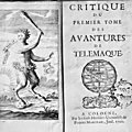 Nicolas Gueudeville, Critique du premier tome des Avantures de Télémaque