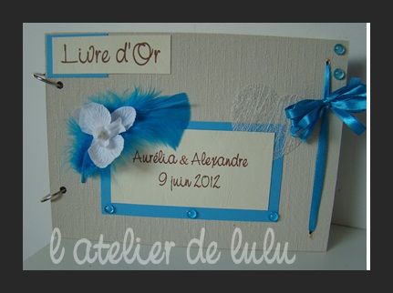 livre_de_souvenir_mariage_turquoise_plume_et_orchidee
