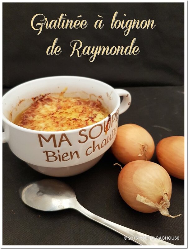 GRATINEE A L OIGNON DE RAYMONDE