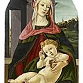 Audap & Mirabaud to offer a Madonna of the Pomegranate painted on panel by <b>Sandro</b> Botticelli