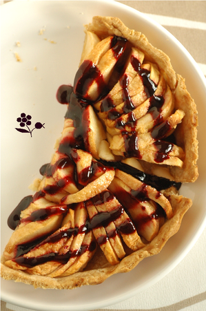 Tarte aux pommes & sirop baies de sureau_1