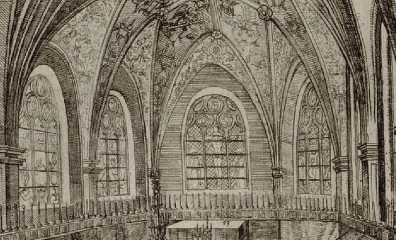 Chœur de l'église des Cordeliers (Friedrich Brentel, 1608, Pompe funèbre de Charles III, Pl. VII)