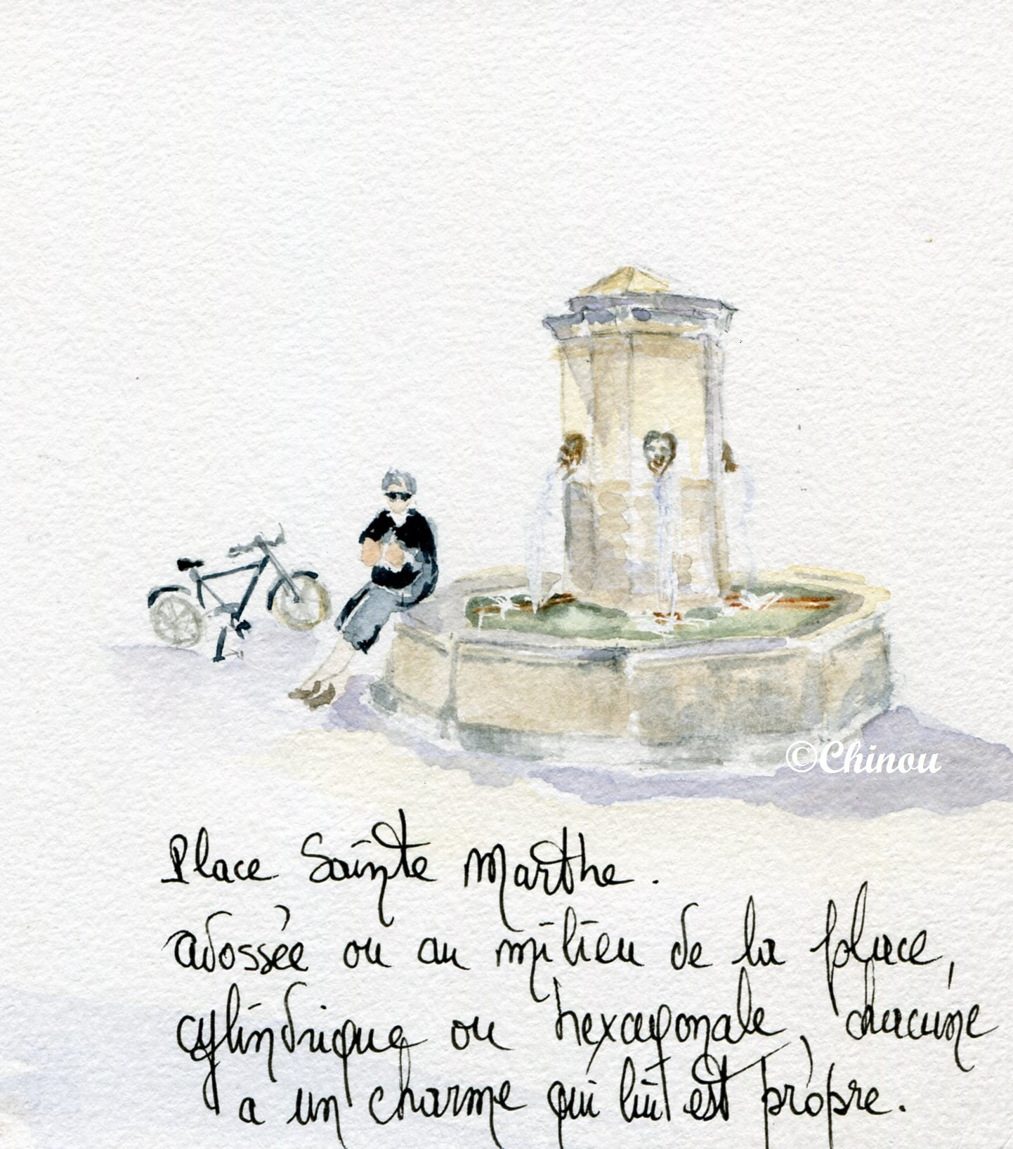  Carpentras fontaine hexagonale