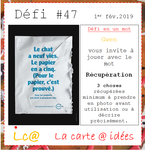 la carte à idées 14 Février