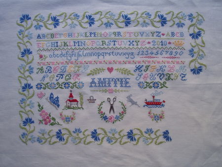 Sampler bleuets Martine9