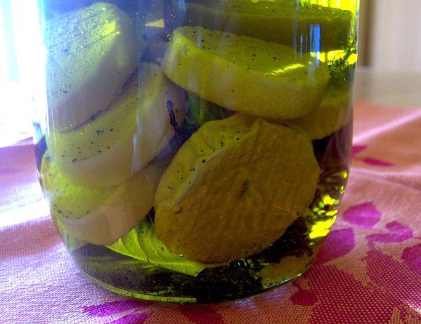 Cabécous Marinés Huile d'Olive