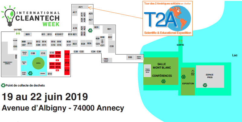 Plan stand T2A Clean Tech Week Annecy 2019 A21