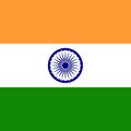 Le drapeau et carte de l'Inde