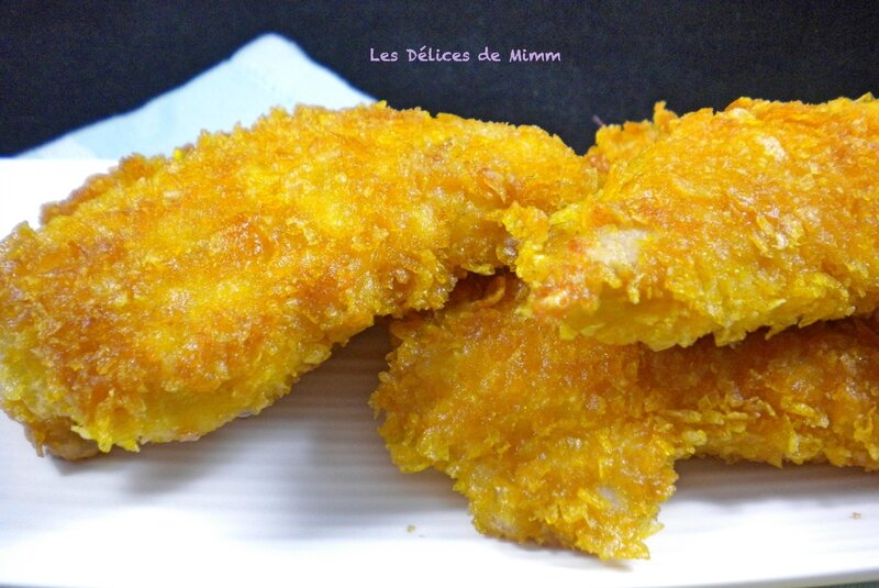 Aiguillettes de poulet panées aux corn flakes (recette sans gluten) 4