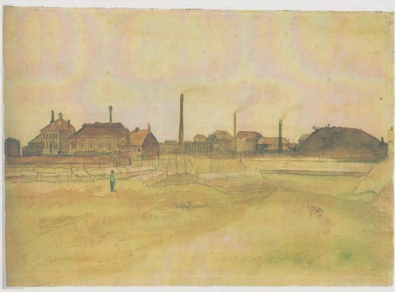 Aquarelle Van Gogh Flénu 1 - original