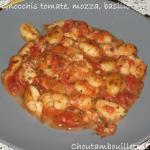 gnocchis tomate mozza basilic