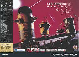 Affiche Eurockéennes 1996