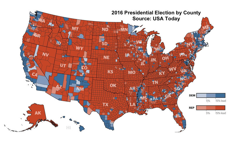 Midtemrs election 2018 by county