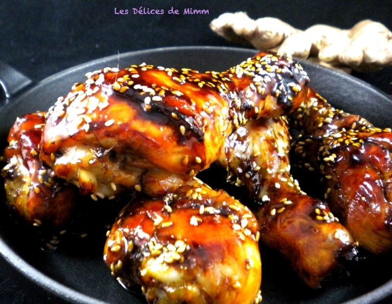 Pilons de poulet laqués à la chinoise2