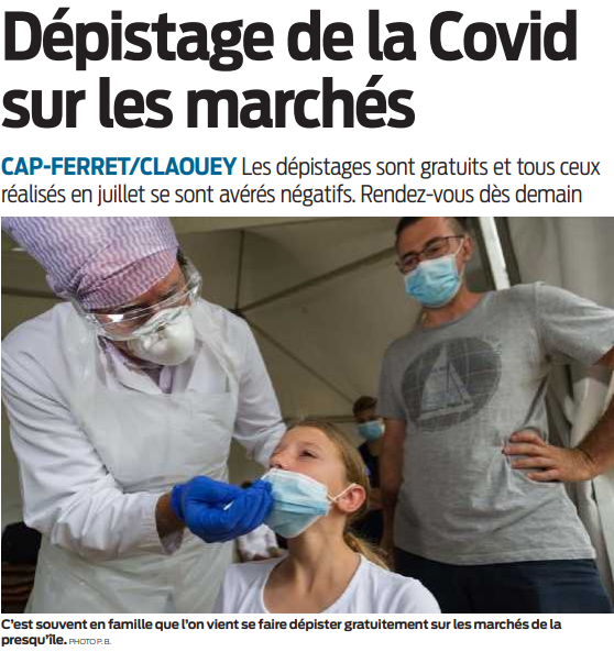 2020 08 04 SO Dépistage de la Covid sur les marchés
