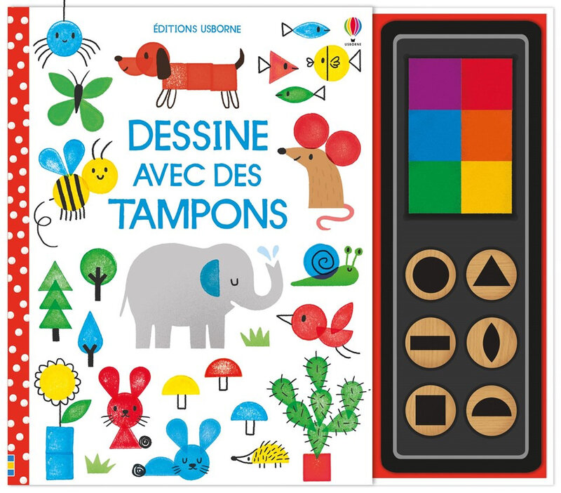 dessine avec tampons