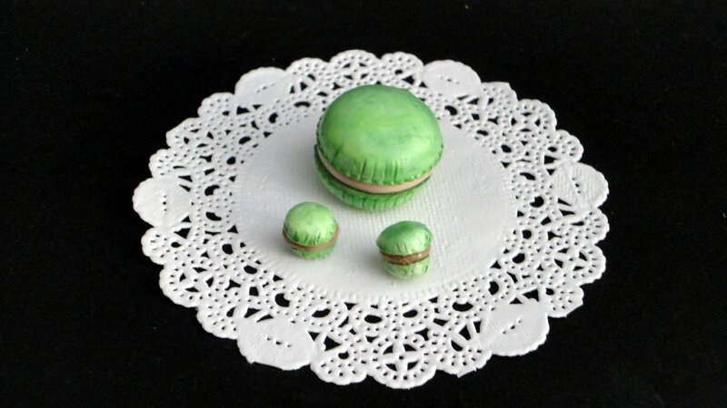 macarons pistache chocolat