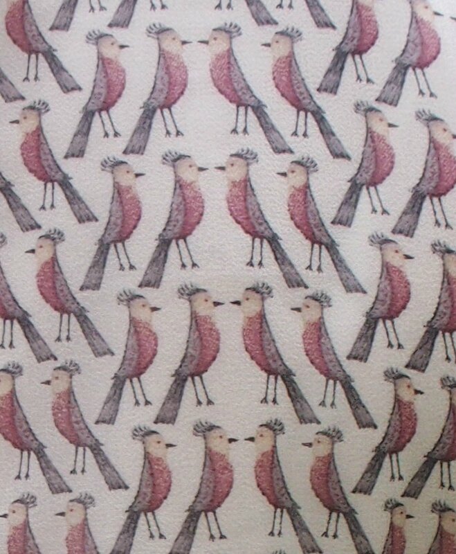 Tissu oiseaux