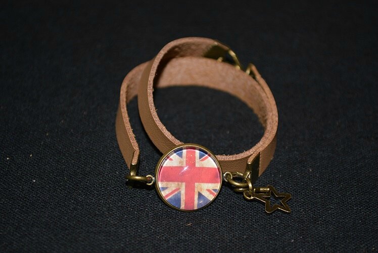 Bracelet cuir anglais