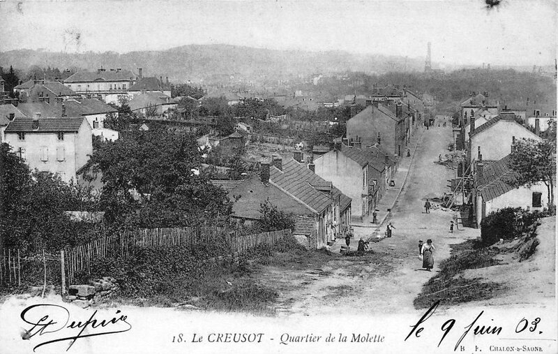 1917-02-19 Le Creusot la molette carte écrite 1903