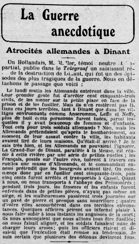 La guerre anectotique