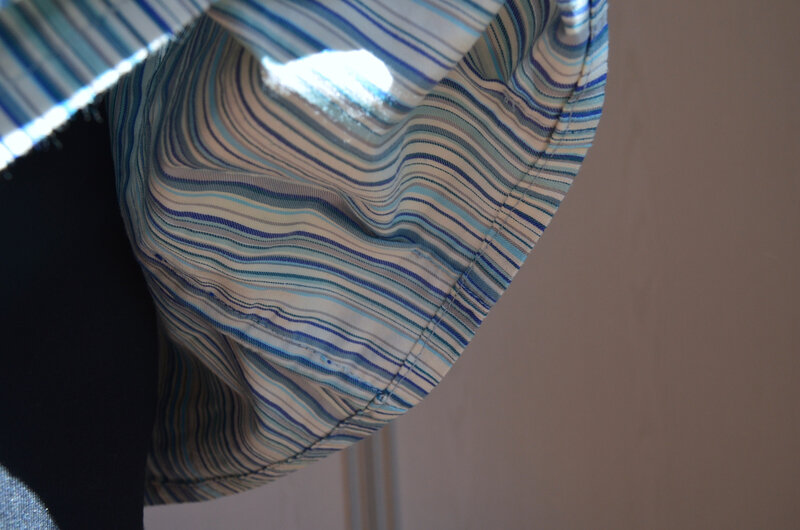 Chemise bleue à petit plis-couture-La chouette bricole (7)