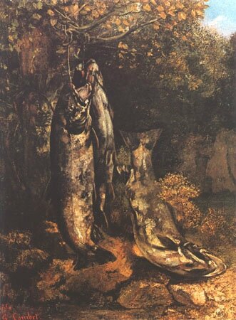 Courbet, les trois truites de la Loue