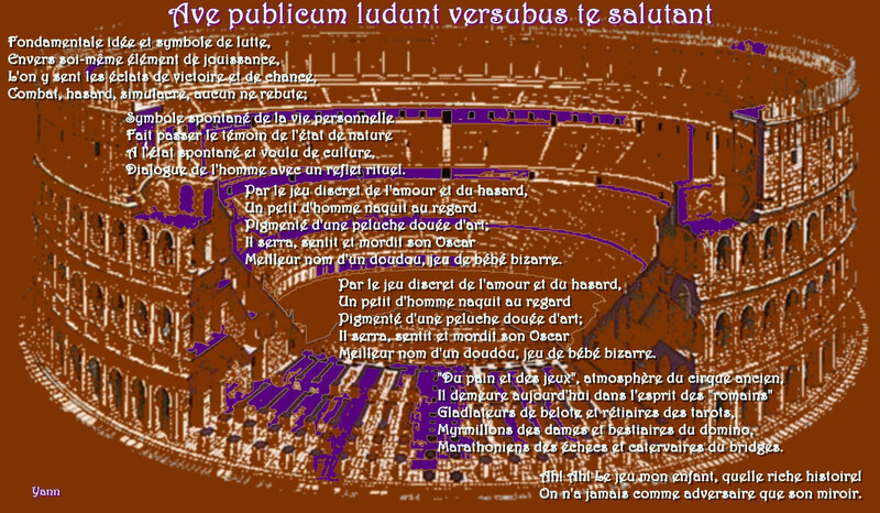 Ave publicum ludunt versubus te salutant