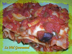 Lasagnes aux légumes du soleil recettes Lasagnes crevettes, aubergines et coulis de poivron