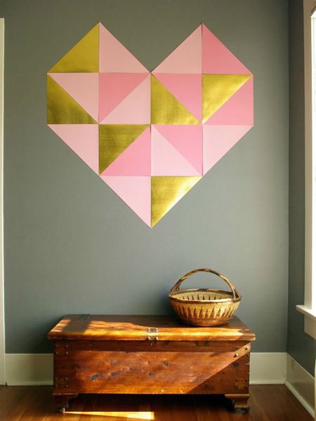 coeur papier géant