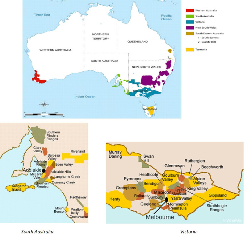 cartes australie