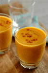 Smoothie courge, banane, lait riz-amande, épices_2