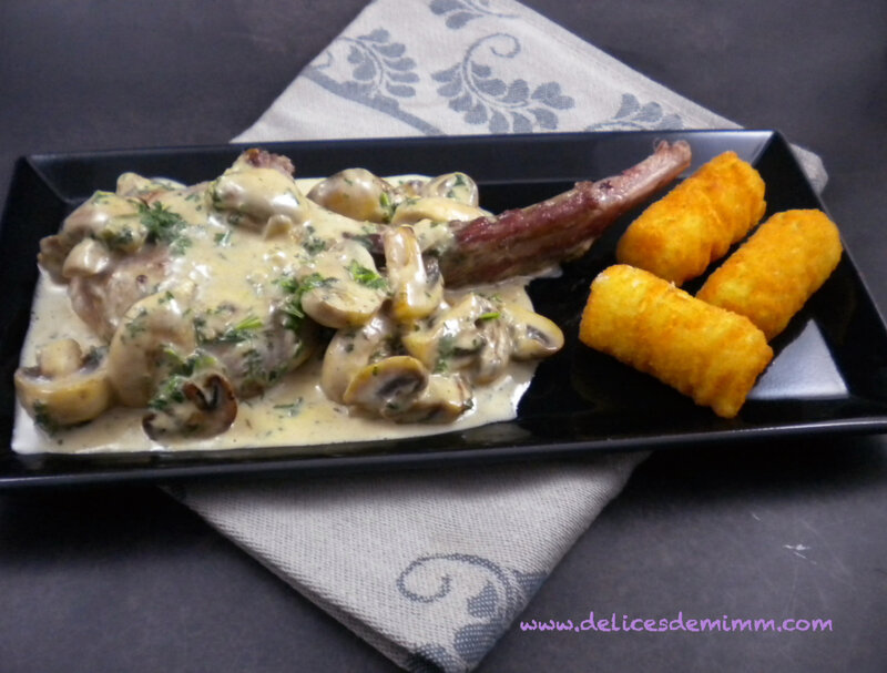 Côtes de porc à la forestière 3