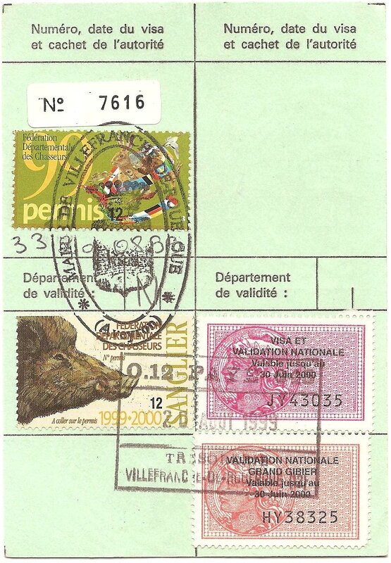 Permis de chasse : quésaco ? - Collection passion : les Permis de chasse : quésaco ? - Collection passion : les