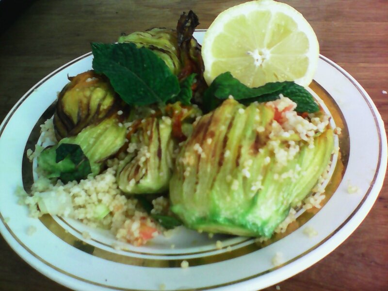 fleurs de courgettes farcies au taboule