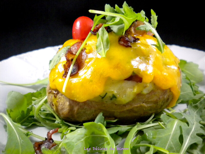 Pommes de terre farcies au cheddar 2