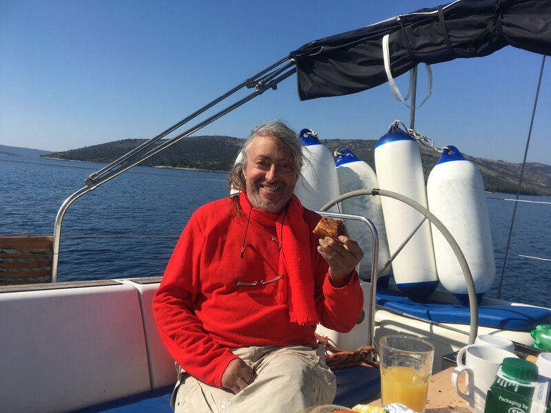 Trogirski Zaiiv, petit déjeuner devant Vranjica, vendredi 20 mars 2020 (2)