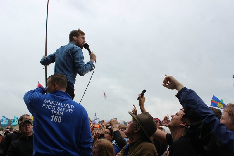 Glastonbury festival 2014 Other Stage Kaiser Chiefs Ricky Wilson