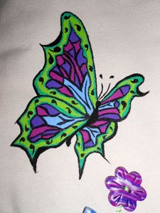 Sac Purple butterfly (3)