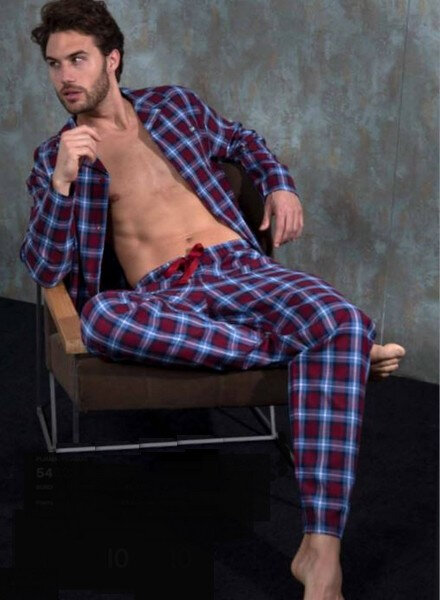 pyjama-homme-a-bouton-flanelle