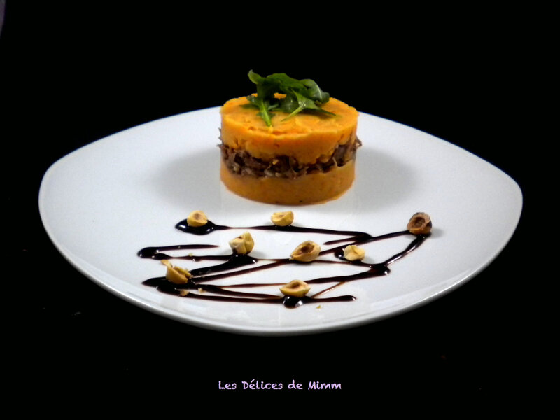 Parmentier de canard et patates douces 4