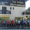 Cyclistes flamands en <b>séjour</b> à La Taiga 