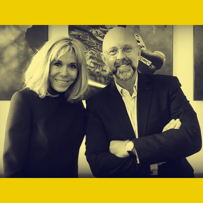Brigitte Macron et Frédéric Fougerat PIECES JAUNES 2023